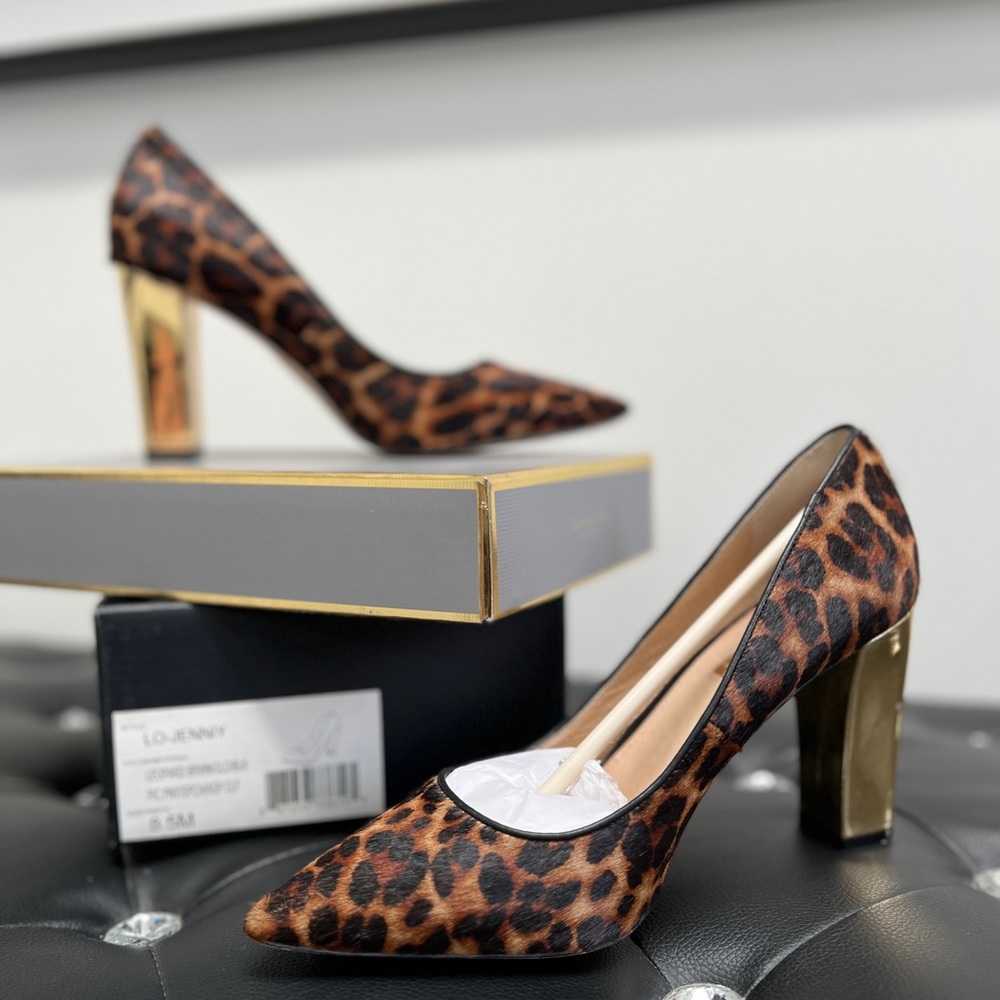 Louise et Cie leopard heels 8.5